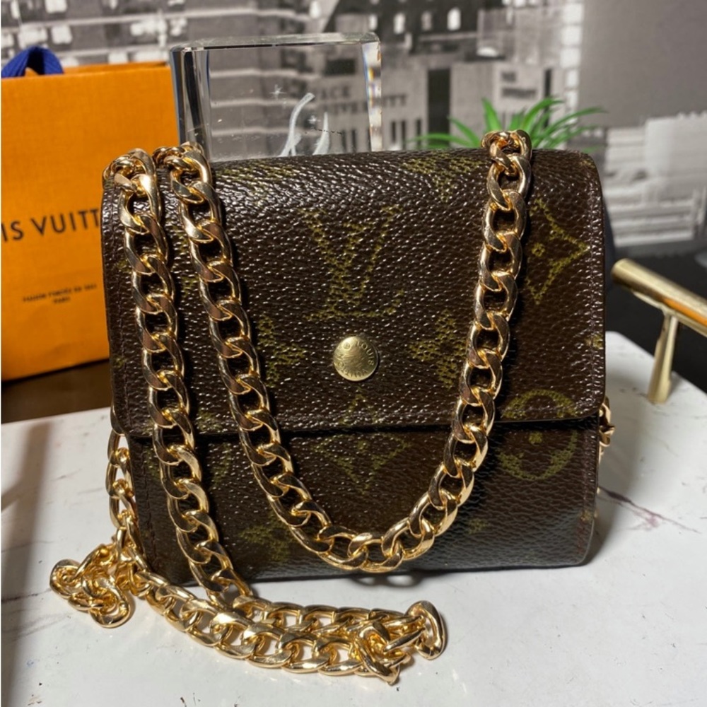 Louis Vuitton Brown and Gold Chain Bag